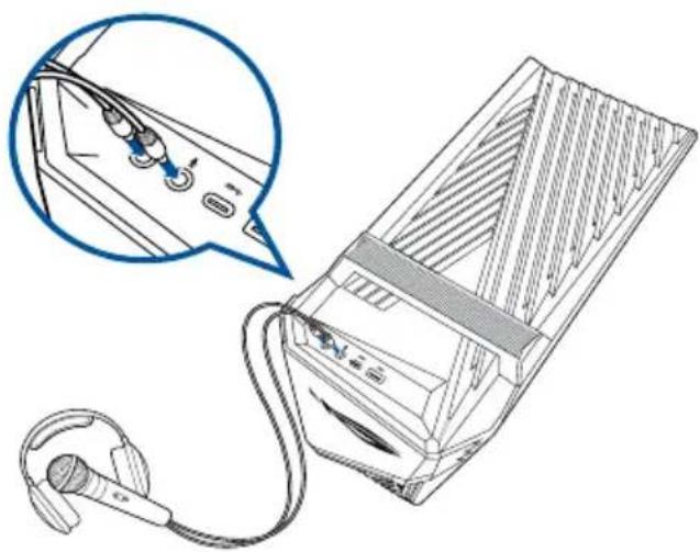 ASUS G15DS - Connector un casque audio ou un micro - 1