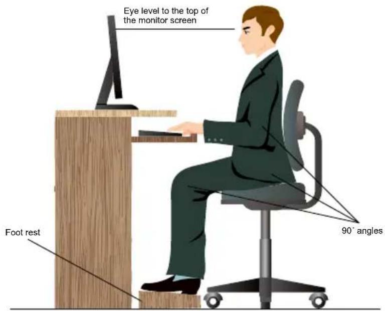 ASUS G15DS - Posture recommandée lors de l'utilisation de l'ordinateur - 1