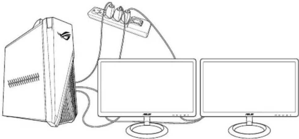 ASUS G15DS - Pour configurer plusieurs affichages : - 1