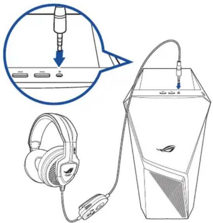 ASUS G10CE - Connector un casque - 1