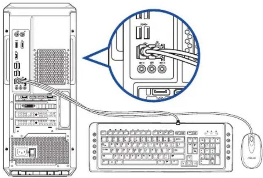 ASUS G10CE - Connector un clavier et une souris USB - 1