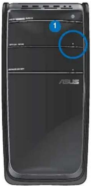 ASUS Essentio CG8350 - Uso de la unidad óptica - 1