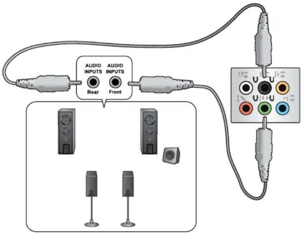 ASUS Essentio CG8350 - Connector un système de haut-parleurs 2.0 - 2