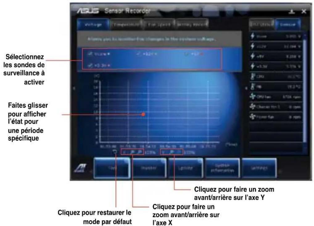 ASUS Essentio CG8350 - Pour configurer Sensor Recorder : - 1