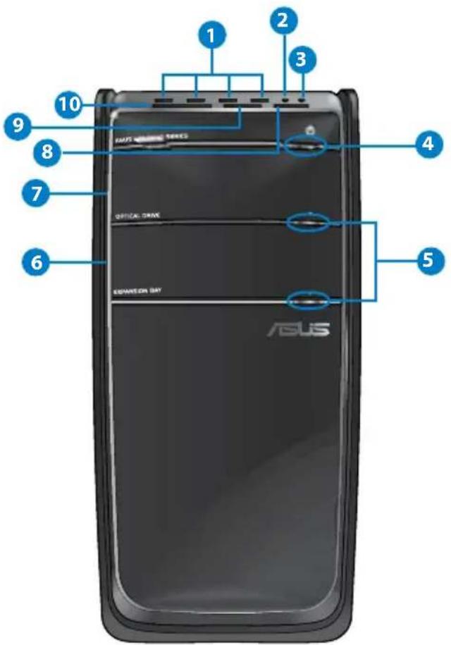 ASUS Essentio CG8350 - Panneau avant - 1