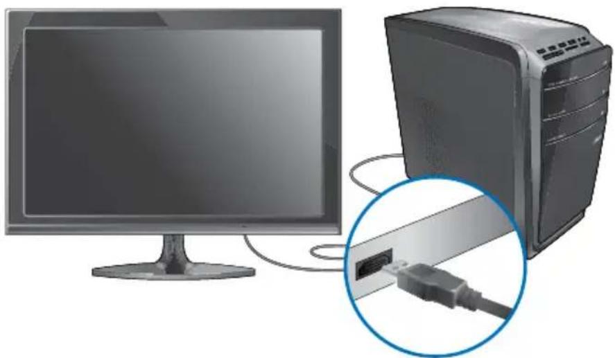 ASUS Essentio CG8350 - Anschließen eines HDTV - 2