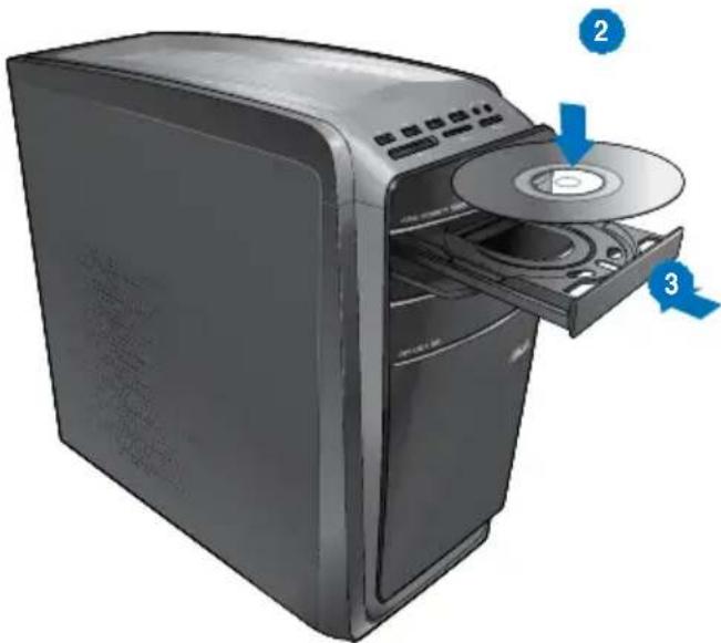 ASUS Essentio CG8350 - Utiliser le lecteur optique - 2