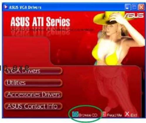 ASUS A9800PRO/TVD/256M - 6.1 Explorer le CD de supportExplorer le CD de support - 1
