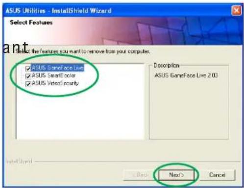 ASUS A7000-X/T/32M - Désinstaller les utilisairesDésinstaller les utilisaires - 4