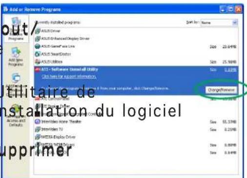 ASUS A9200SE/T/64M - Désinstaller le pilote d'affichageDésinstaller le pilote d'af - 1