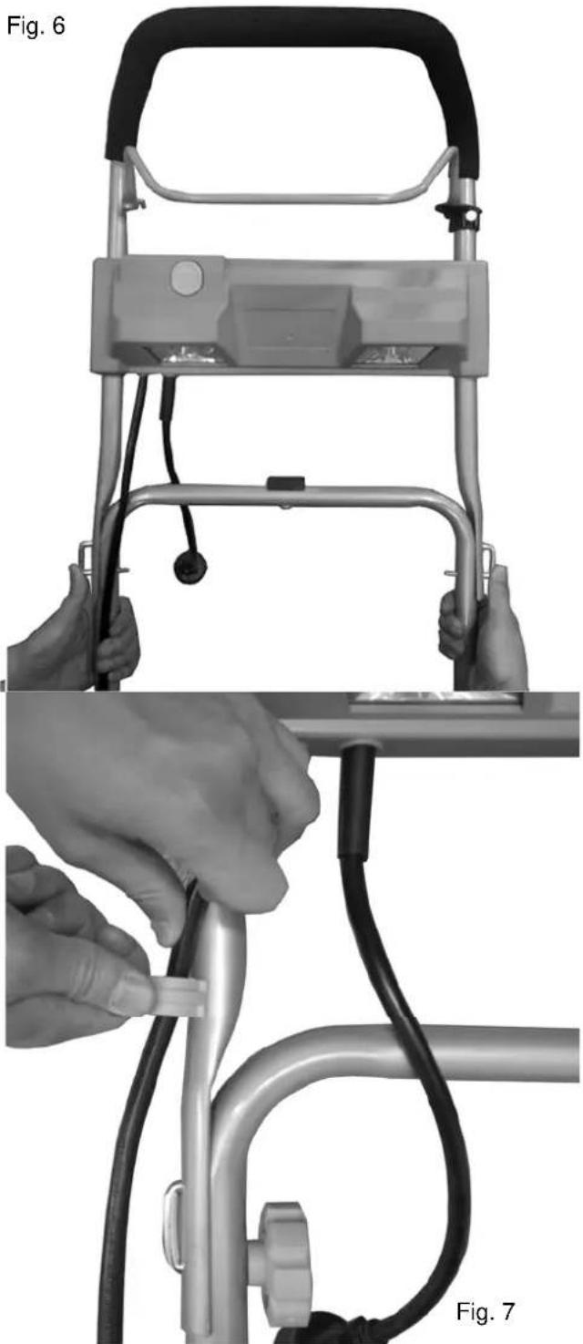 Earthwise SN75022 - INSTALLING UPPER HANDLE - 1