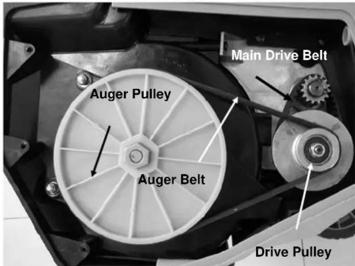 Earthwise SN75022 - Replacing the auger belt - 1