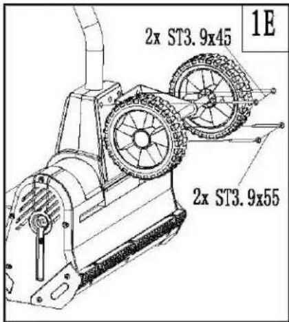 Earthwise SN74016 - Soporte de ruedas (Fig. 1E) - 1