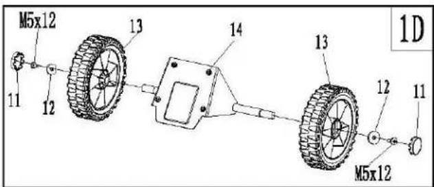 Earthwise SN74016 - Ajuster le bouton (Fig. 1C) - 2