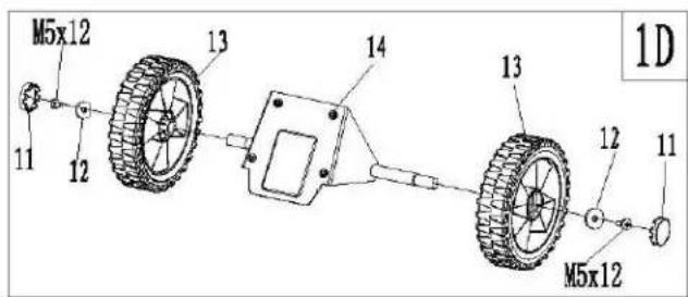 Earthwise SN70016 - Perilla de ajuste (Fig. 1C) - 2