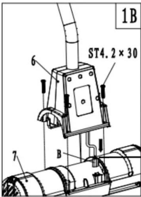 Earthwise SN70016 - Motor housing (Fig. 1B) - 1