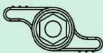 Earthwise 1816-18EW - HANDLE ASSEMBLY HARDWARE PACKAGE PAQUETEDEPERNOSYTUERCASPARAELENSAMBLAJEDELAMANIJA NECESSAIRE DE QUINCAILLERIE POUR L'ASSEMBLEE DE LA POIGNEE - 2