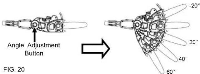 Earthwise CVPS43010 - ADJUSTING THE ANGLE OF POLE SAW HEAD (Fig. 20) - 1