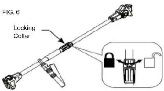 Earthwise CVPS43010 - ADJUSTING THE LENGTH OF THE TELESCOPIC POLE (FIG.6) - 1