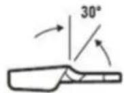 Earthwise CVPS43010 - ANGLE D'AFFÛTAGE DES GOUGES (Fig. 15) - 1