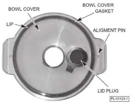 BOWL COVER LIP BOWL COVER GASKET ALIGNMENT PIN LID PLUG PL-41423-1