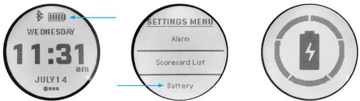 WEDNESDAY 11:31 am JULY14 SETTINGS MENU Alarm Scorecard List Battery