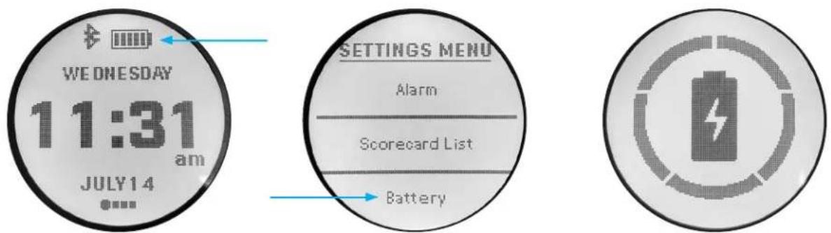 WEEDNESDAY 11:31 am JULY14 SETTINGS MENU Alarm Scorecard List Battery