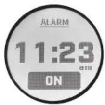 ALARM 11:23 am ON