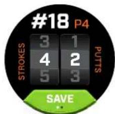 #18 P4 STROKES 3 1 4 2 5 3 PUTS SAVE *