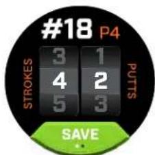 #18 P4 STROKES 3 1 4 2 5 3 PUTS SAVE