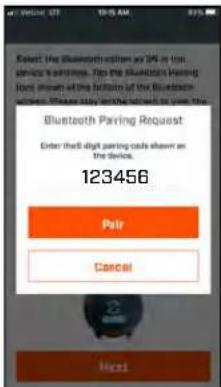 Select the Bluetooth option as iOS in the service's network. Top the Bluetooth Parising tools shown at the bottom of the Bluetooth others, if they are too bad, then you can be Bluetooth Parising Request Enter that digit parising calls shown on the device. 123456 Pair Cancel Next