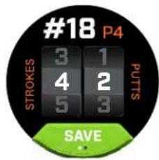 #18 P4 STROKES 3 1 4 2 5 3 PUTS SAVE