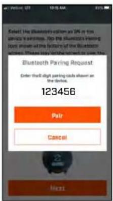 Reset: The Bluetooth offers an IUP in the service's earnings. Tips the Bluetooth having loss shown at the bottom of the Bluetooth access, it is also to be able to save their Bluetooth Paving Request Enter that digit parking code shown at the device. 123456 Pair Cancel Next