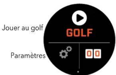 Jouer au golf GOLF Paramètres