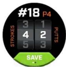 #18 P4 STROKES 3 1 4 2 5 3 PUTS SAVE