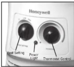 HONEYWELL HWLHHF360VV2 - Model HHF360 Series – Manual Surround Heat® Heater Operation - 1