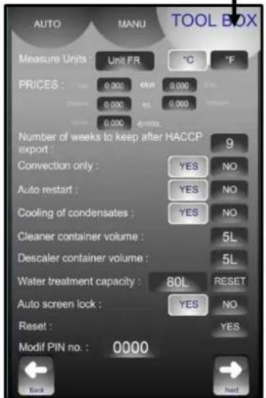 Vulcan TCM-102E-480 - CLIENT PARAMETERS - 3