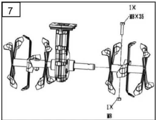 Earthwise TC7012EW - Tine Removal and Installation (Fig. 7) - 1