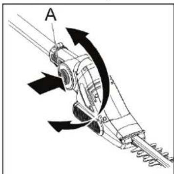 Earthwise LPHT12022 - PIVOTING THE POWER HEAD - 1