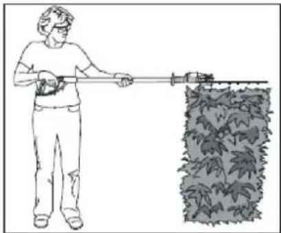 Earthwise LPHT12022 - USING THE POLE HEDGE TRIMMER - 2