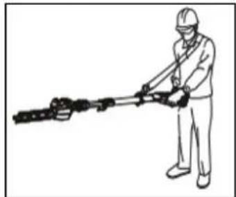 Earthwise LPHT12022 - ATTACHING THE SHOULDER STRAP - 2