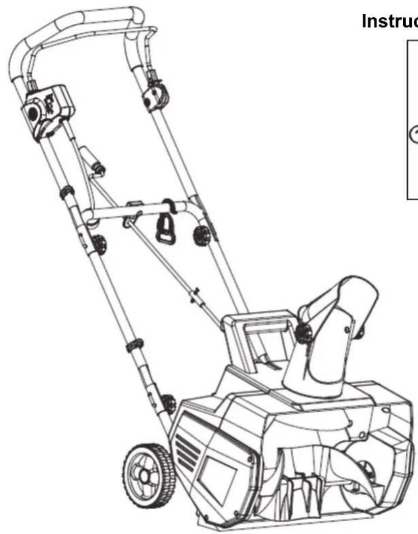 Earthwise SN71018 - Sopladora de nieve de 460 mm (18 pulg.) - 1