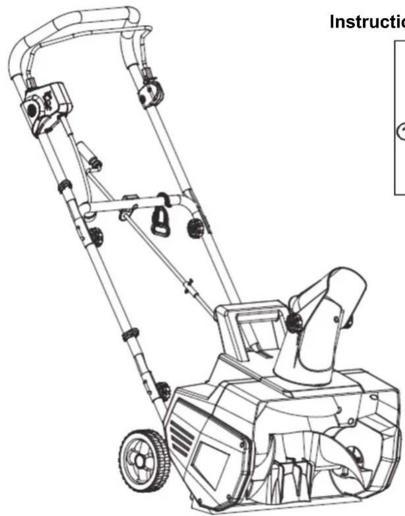 Earthwise SN71018 - Souffleuse à neige de 46 cm (18 po) - 1