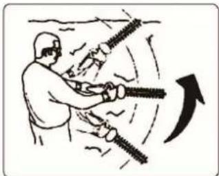 Earthwise CVP41810 - UTILISATION DU TAILLE-HAIE À MANCHE - 6