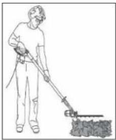 Earthwise CVP41810 - UTILISATION DU TAILLE-HAIE À MANCHE - 4