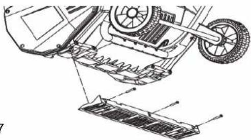 Earthwise SN75018 - Replacing the scraper - 1