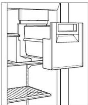 Sub-Zero CL3050U/O - Para extraer el recipiente para el hielo (modelos de dispensador lado a lado): - 1