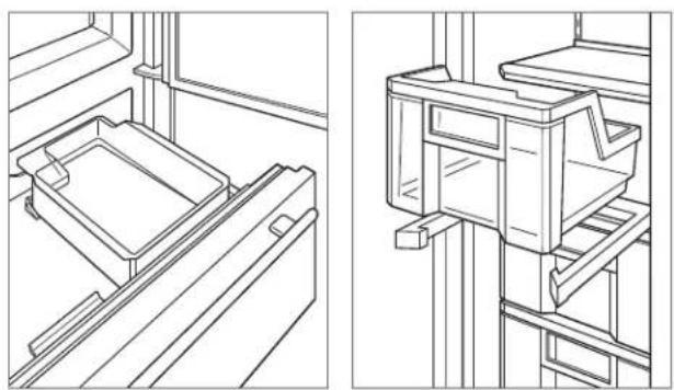 Sub-Zero CL3050U/O - To remove the ice bin (side-by-side models): - 1