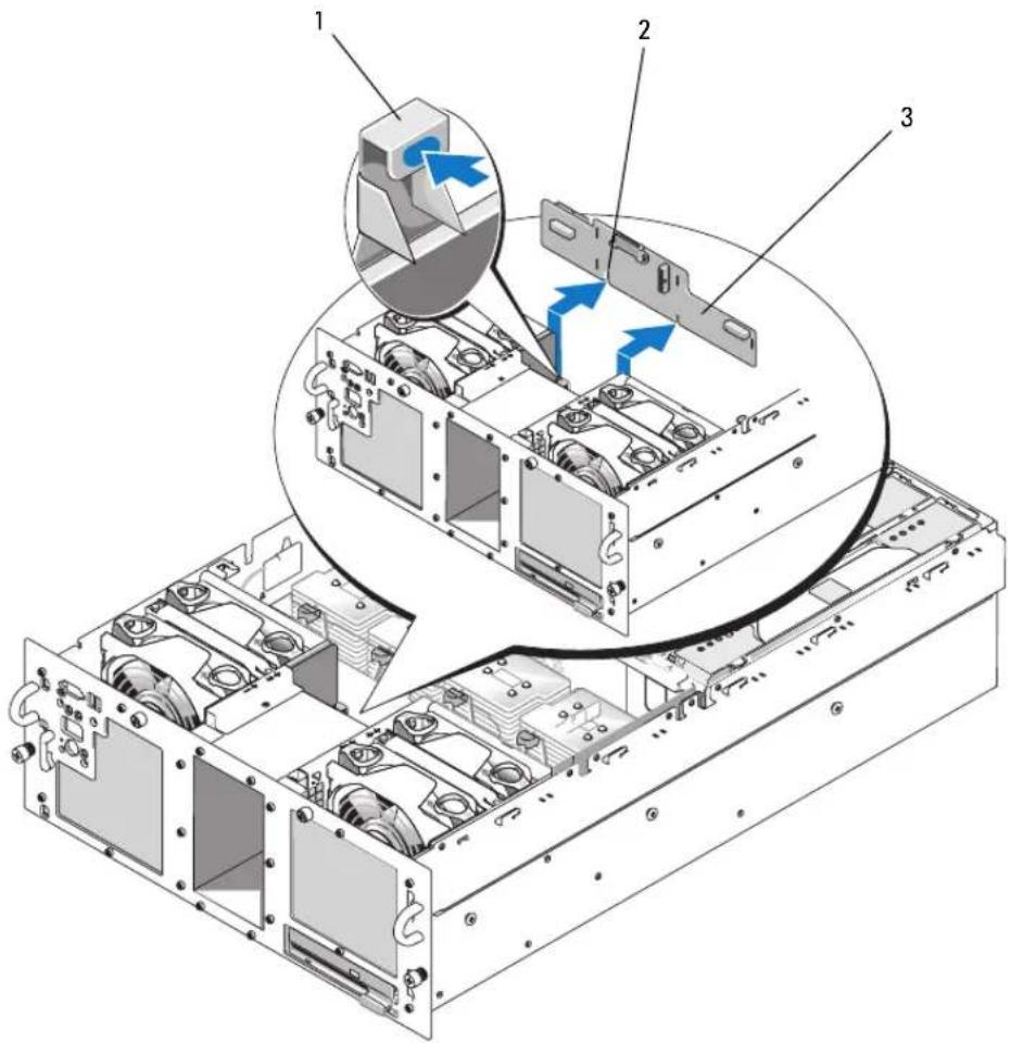 DELL PowerEdge 6850 - Extracción de una tarjeta mediadora periférica - 3