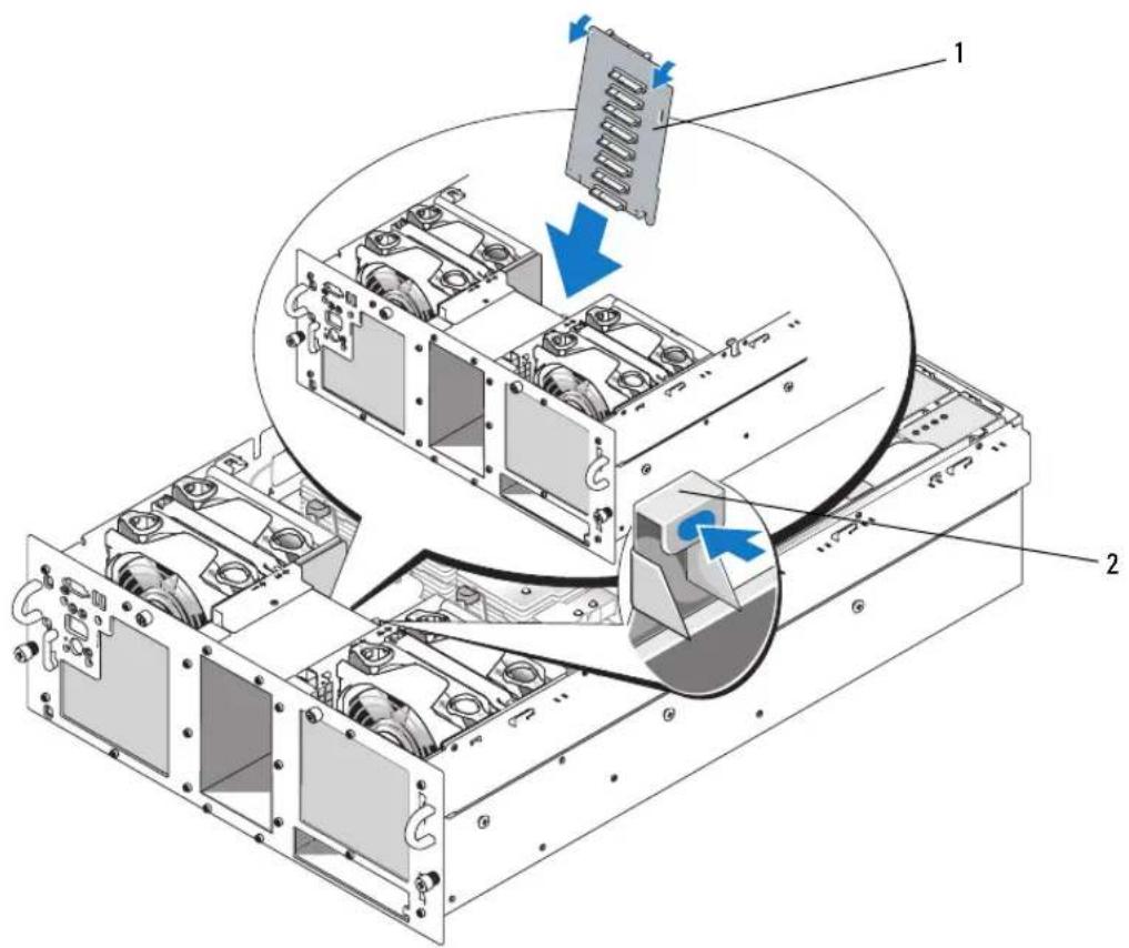 DELL PowerEdge 6850 - Entfernen einer 2,5-Zoll SAS-Rückwandplatine - 3